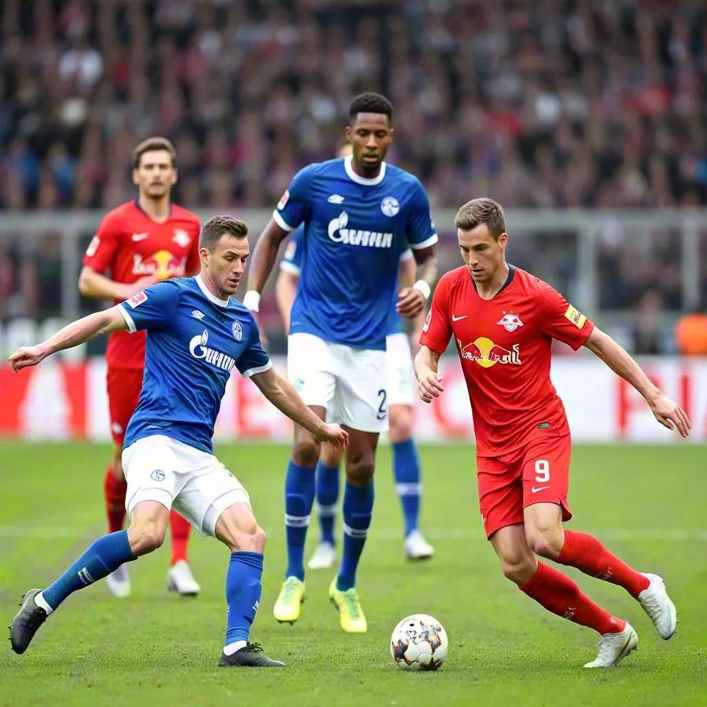 关于莱比锡红牛做客沙尔克，力争客场分的信息