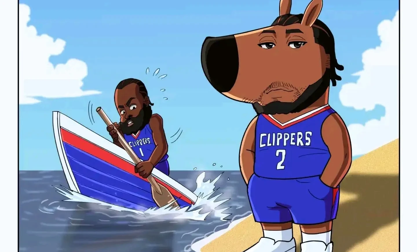 快船双星合砍50+德安东尼叹服 快船双星合砍50+德安东尼叹服